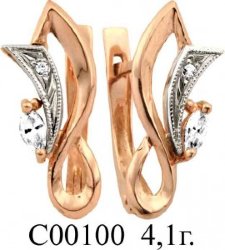 С00100 Восковка серьги
