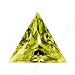 Фианит канари треугольник 7х7х7
