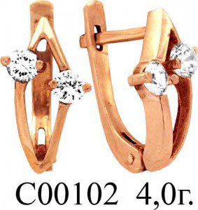 С00102 Восковка серьги
