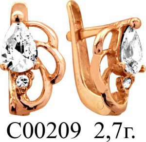 С00209 Восковка серьги