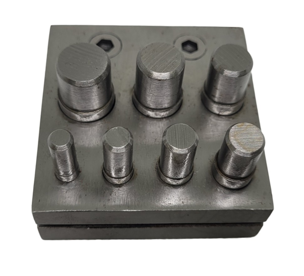 Вырубка дисков 6-16 мм (7 пуансонов, квадратное основание)