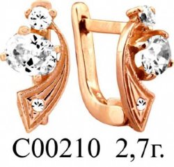С00210 Восковка серьги