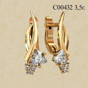 С00432 Восковка серьги