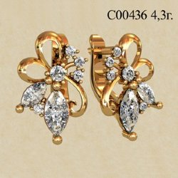 С00436 Восковка серьги