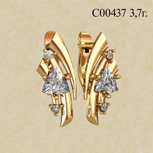 С00437 Восковка серьги