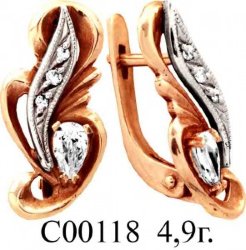 С00118 Восковка серьги