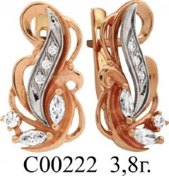 С00222 Восковка серьги