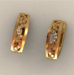 С00875 Восковка серьги