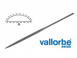 Надфиль полукруглый Vallorbe LA2402 180 мм №3