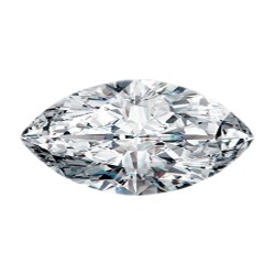 Фианит бесцветный маркиз 19х6
