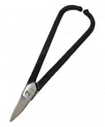 03-056 Ножницы по металлу прямые L-175 мм (черные ручки)