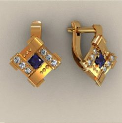 С00880 Восковка серьги