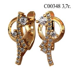 С00348 Восковка серьги