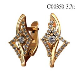 С00350 Восковка серьги