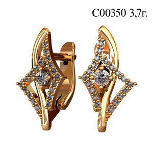 С00350 Восковка серьги