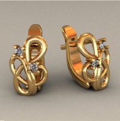 С00784 Восковка серьги