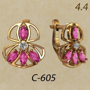 С-605 Восковка серьги
