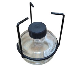 Спиртовка СЛ-2 стеклянная с метал. оправой (100 мл)