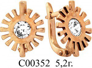 С00352 Восковка серьги