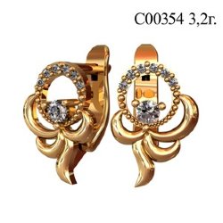 С00354 Восковка серьги