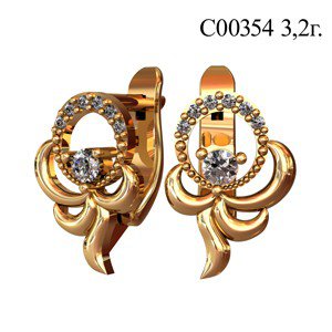 С00354 Восковка серьги