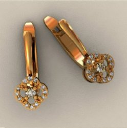 С00788 Восковка серьги