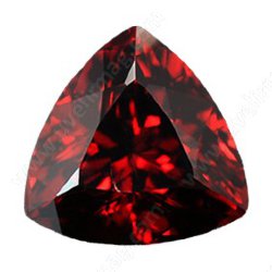 Фианит красный триллион 6х6х6