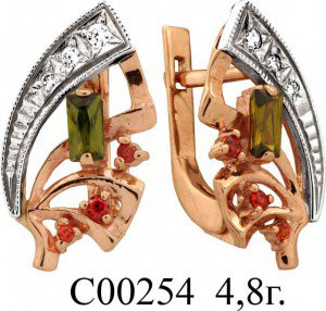 С00254 Восковка серьги