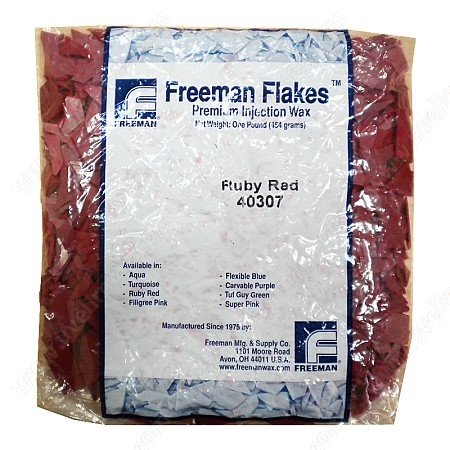 Воск FREEMAN Ruby Red бордовый (чешуйки 454 г)