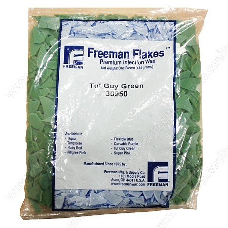 Воск FREEMAN Tuffy Green зеленый (чешуйки 454 г)