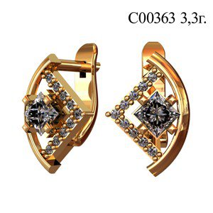С00363 Восковка серьги
