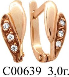 С00639 Восковка серьги