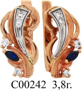 С00242 Восковка серьги