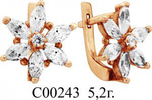 С00243 Восковка серьги