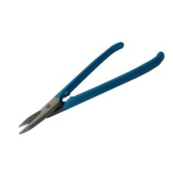 Ножницы по металлу со стопором 175 мм. (голубые ручки)