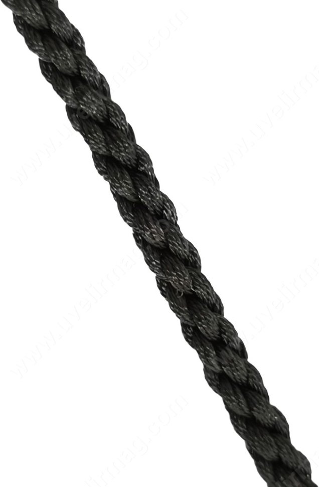 3,48 Шнур шелковый синтетический Ø7,8 мм. черный (70 см.)