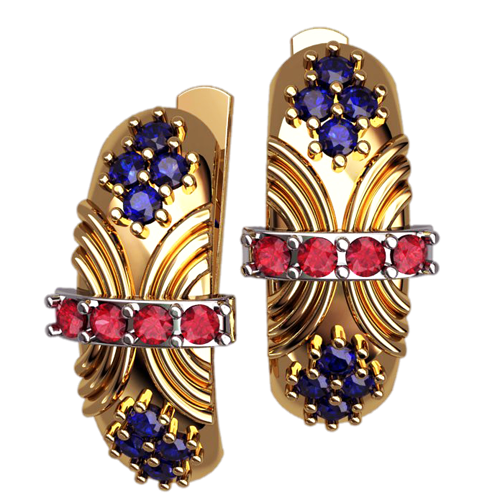40623 Восковка серьги